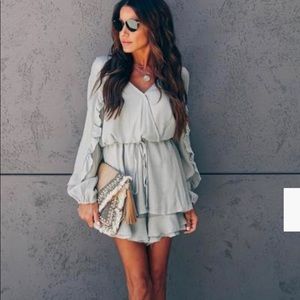 Vici FLOAT ROMPER - ASH SAGE NWT